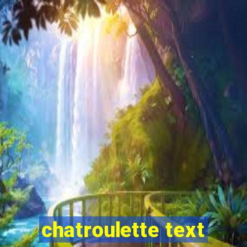 chatroulette text